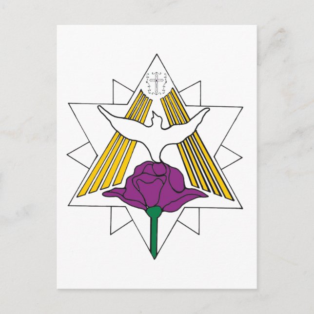 Postal Dove y el Rosa (Anverso)