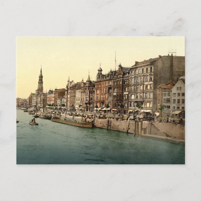 Postal Dovenfleeth, Hamburgo, Alemania (Anverso)