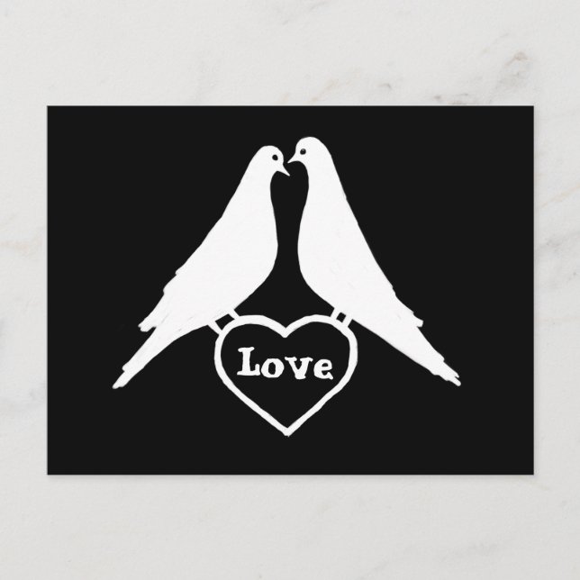 Postal Doves de amor (Anverso)