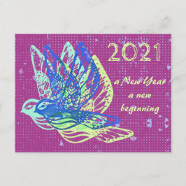 Postal Doves y Paz Feliz Año Nuevo
