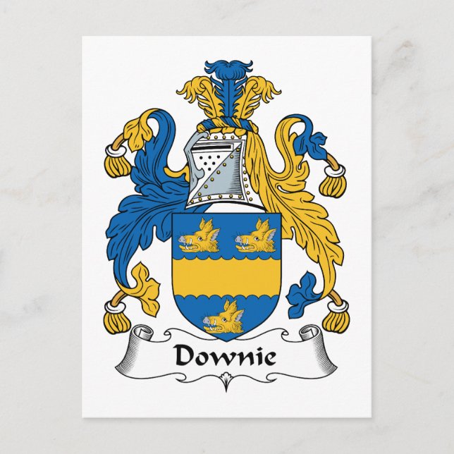 Postal Downie Family Crest (Anverso)