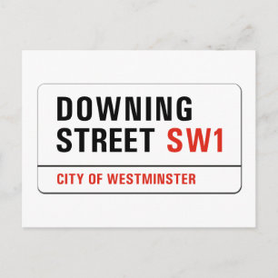 Postal Downing Street, Rótulo de la calle Londres