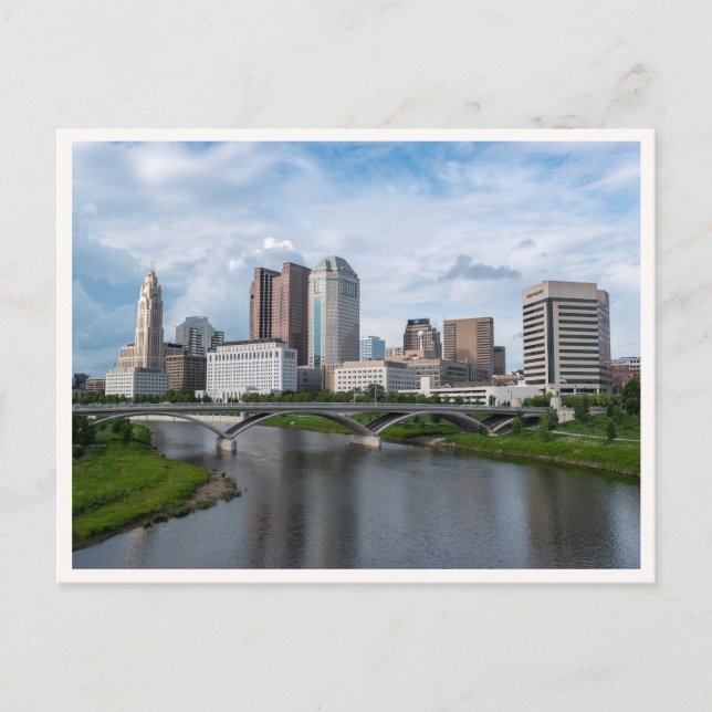 Postal Downtown Columbus View from Main St Bridge (Anverso)