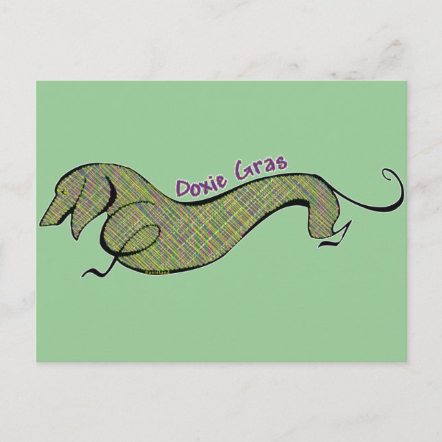 Postal Doxie Gras (Anverso)
