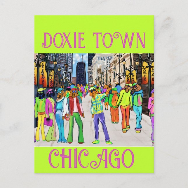 Postal Doxie Town Chicago (Anverso)
