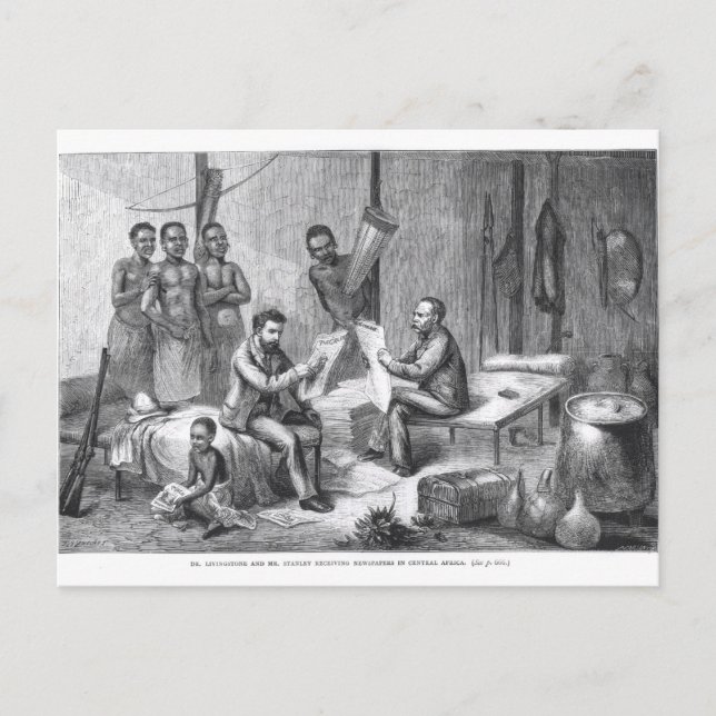 Postal Dr. David Livingstone (1813-73) y Sr. Henry Mort (Anverso)