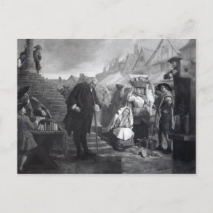 Postal Dr. Johnson haciendo penitencia en el mercado