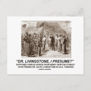 Postal "Dr. Livingstone, presumo"