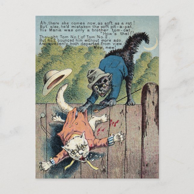 Postal Dr. Morse Cat Trade Card #3 (de 4) (Anverso)