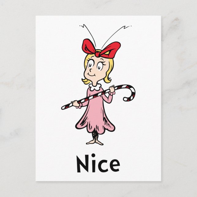 Postal Dr. Seuss | Cindy-Lou Quién es Amable (Anverso)