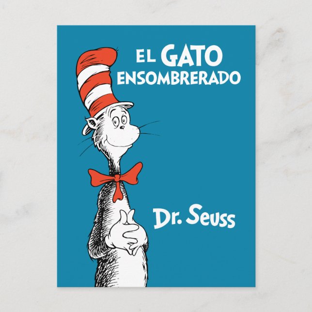 Postal Dr. Seuss El Gato con Sombrero (Anverso)