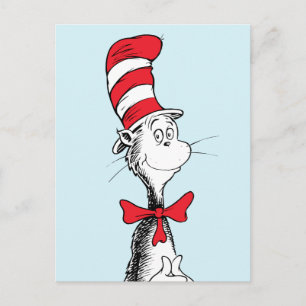 Postal Dr. Seuss El Gato en el Sombrero de Pie Alto