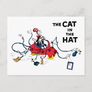 Postal Dr. Seuss   El gato en el sombrero limpia