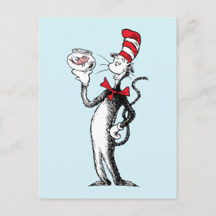 Postal Dr. Seuss Gato en el sombrero & Krinklebine