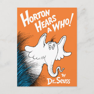 Postal Dr. Seuss   Horton Hears A Who el libro
