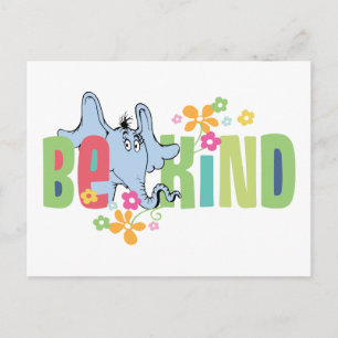 Postal Dr. Seuss Horton Hears A Who   Sé amable