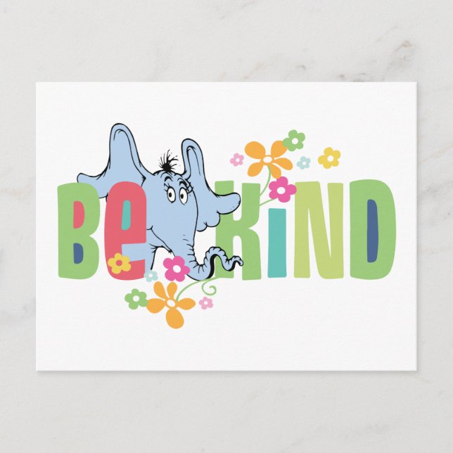 Postal Dr. Seuss Horton Hears A Who | Sé amable (Anverso)