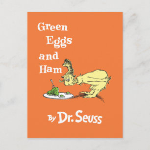 Postal Dr. Seuss Huevos verdes con jamón