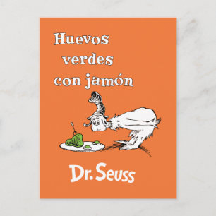 Postal Dr. Seuss Huevos Verdes con Jamón en Español