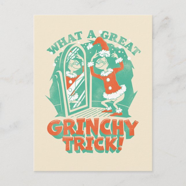 Postal Dr. Seuss | ¡Qué gran truco Grinchy! (Anverso)