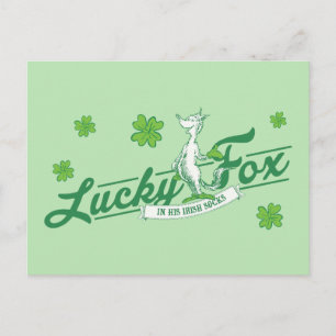 Postal Dr. Seuss   Zorro Suerte En Sus Calcetines Irlande