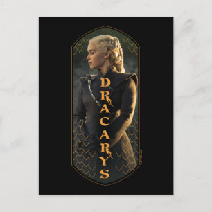 Postal "Dracarys" Daenerys Targaryen Gráfico