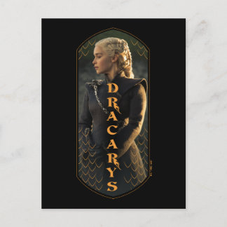 Postal "Dracarys" Daenerys Targaryen Gráfico