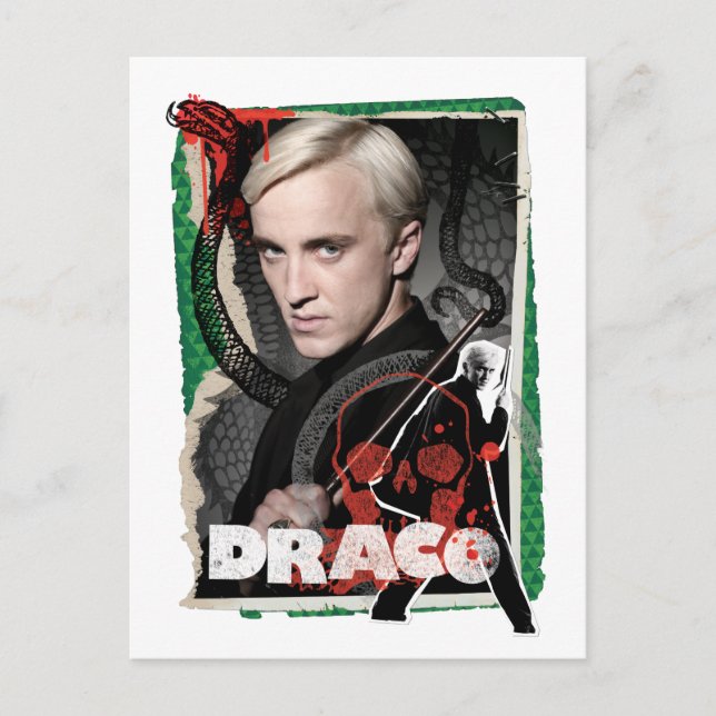 Postal Draco Malfoy Icónico (Anverso)