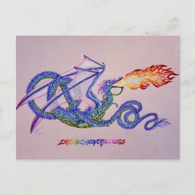 Postal Dracoarchaeoptryxceltis (Anverso)