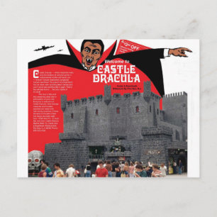 Postal Drácula del castillo en Wildwood, Nueva Jersey