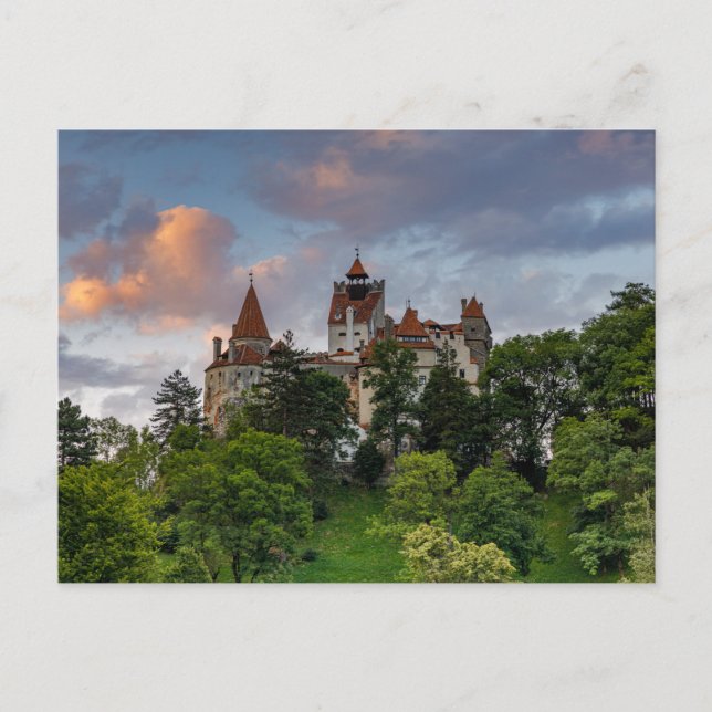 Postal Dracula Schloss Bran in Rumänien Postkarte (Anverso)
