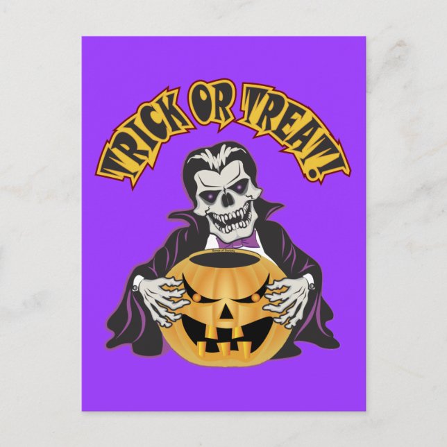 Postal Dracula Skull (Anverso)