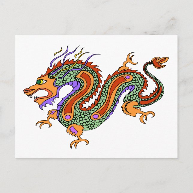 Postal dragón (Anverso)