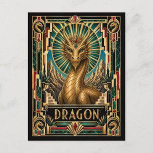 Postal Dragón, Art Deco Mitológico