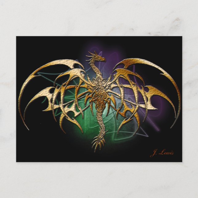 Postal Dragón bronce (Anverso)