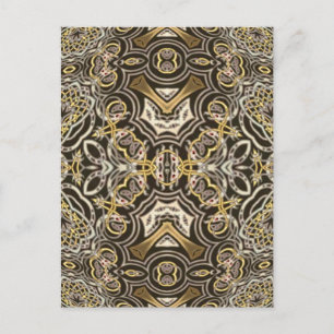 Postal Dragón Celta Delight Kaleidoscope Mandala