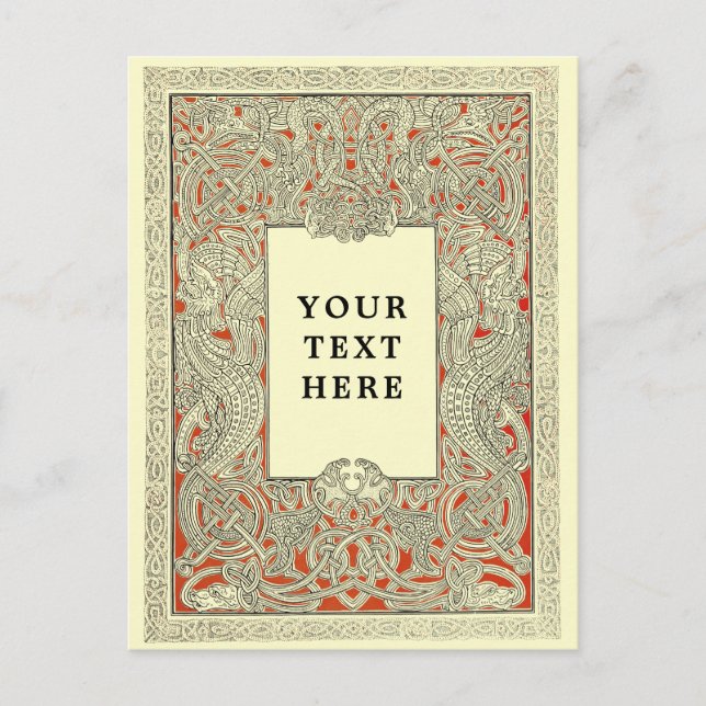 Postal Dragón Celta Viking (Anverso)