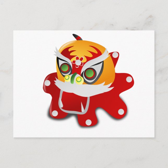 Postal dragón chino (Anverso)