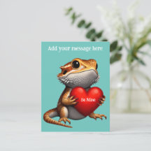 Dragón con barba dulce San Valentín verde