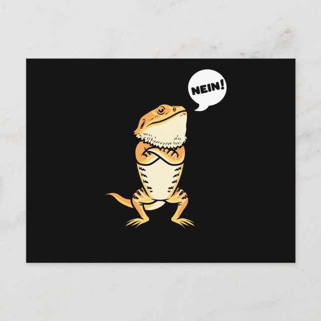 Postal Dragón con barba trinitense Pogona Reptile Lizard (Anverso)