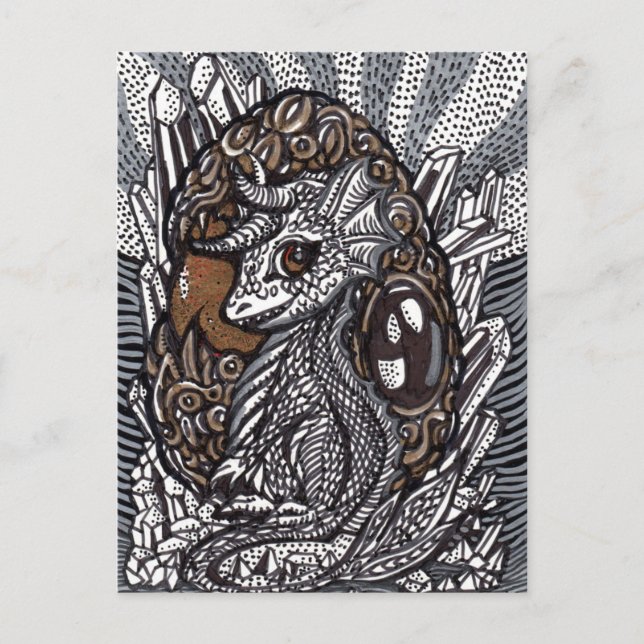 Postal Dragón de bebé (Anverso)