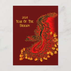 Postal Dragón De China, 2024 Año Del Dragón