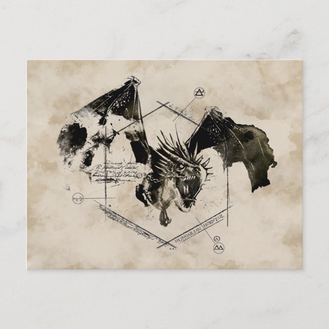 Postal Dragón de cola húngara (Anverso)