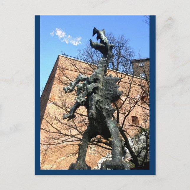Postal Dragón de Cracovia (Anverso)