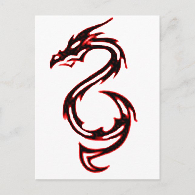 Postal Dragón de fuego (Anverso)
