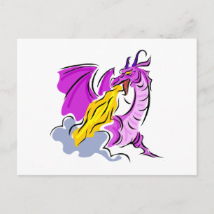 Postal Dragón de Fuego furioso