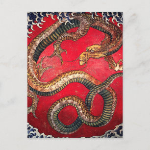 Postal Dragón de Hokusai