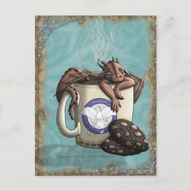 Postal [Dragón de la Tea Cup] Mocha (Anverso)