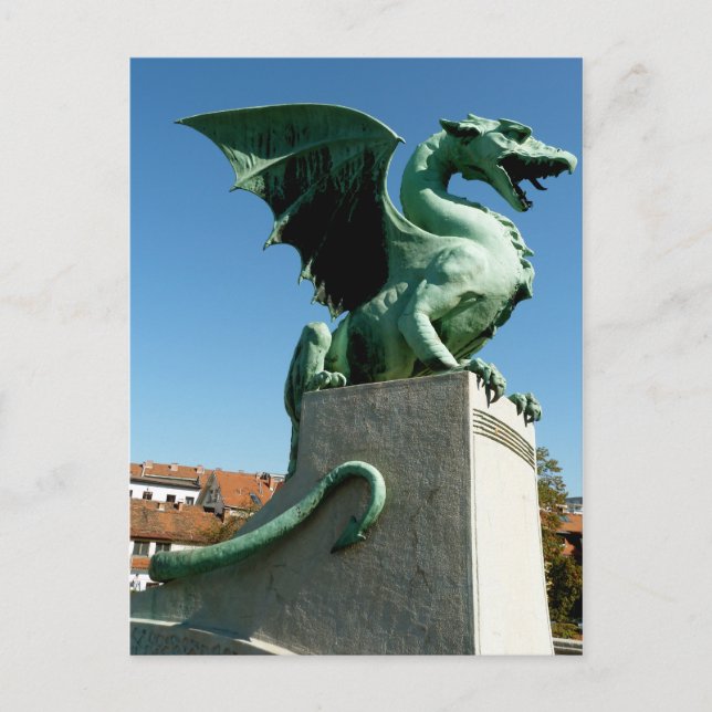 Postal Dragón de Ljubljana (Anverso)