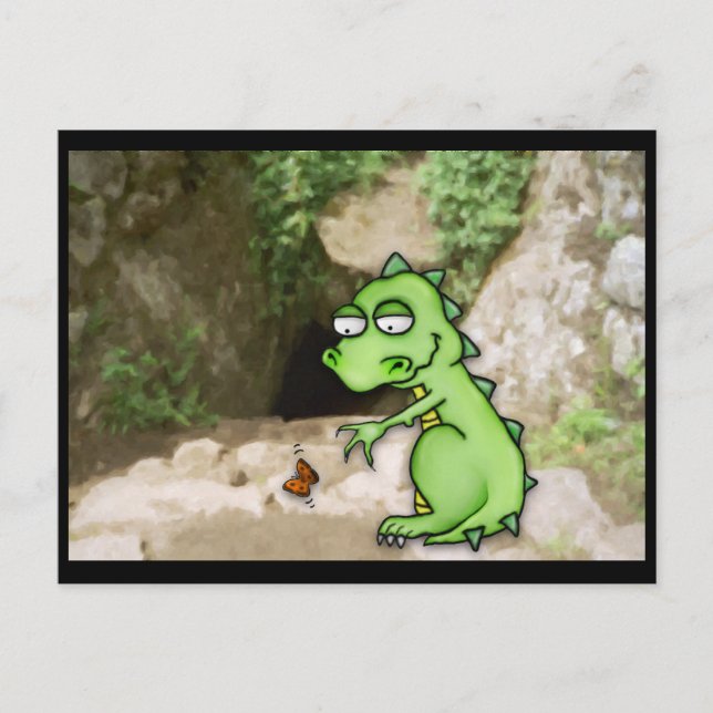 Postal Dragón de mariposa (Anverso)